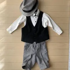 子供服フォーマル　コムサイズム(男の子)90㎝〜110㎝帽子set