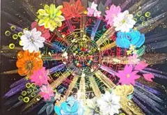 開運絵画　❀八角フトマニ図flower❀華輪❀光の波動❀空氣清浄機作品❀