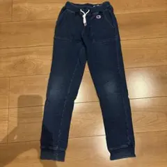 Champion ネイビー　デニム風スウェットパンツ 130