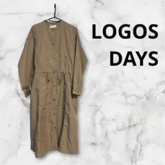 LOGOS DAYS ベージュ 長袖 シャツワンピース 新品のサムネイル