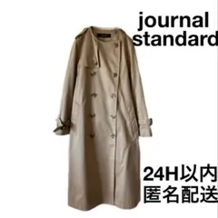 journal standard ベージュ ノーカラートレンチコート　レディース