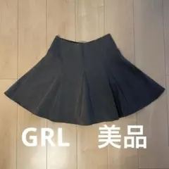 GRL グレー インパン裏地付き　フレアミニスカート　ミニスカ