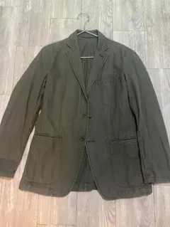 【オールドユニクロ】UNIQLO テーラードジャケット S オリーブグリーン