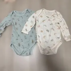 長袖ベビー肌着2点セット