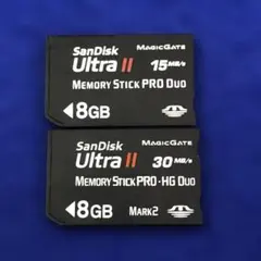 C168　SanDisk メモリースティック PRO Duo 8GB 2枚セット