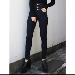 ELDER EMODA ハイウエストスキニーデニム