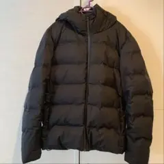 【美品】UNIQLOシームレスダウンパーカー ブラック メンズ XL ユニクロ