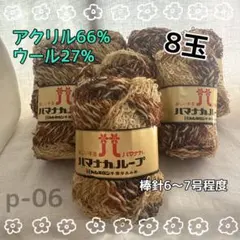 p-06ハマナカループ アクリル66% ウール27% 50g カラー13
