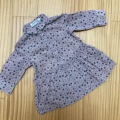 べべ BEBE BUZZ FUZZ 花柄ワンピース コーデュロイ ベージュ 秋冬