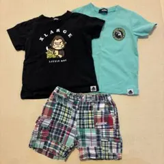 ■ USED ■ XLARGE KIDS Tシャツ×2、ショートパンツセット
