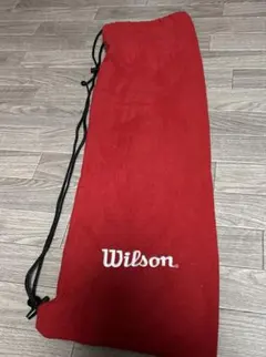 Wilson 巾着袋 レッド 縦長 収納袋のサムネイル