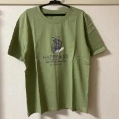 Cecile セシール半袖Tシャツ グリーン Mサイズ　綿100% 男女兼用のサムネイル