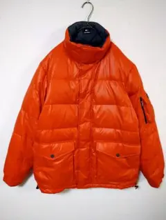 トミーヒルフィガー　ダウンジャケット　メンズL相当　リバーシブル　茶系色　グレー