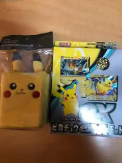 ポケモン　スターターセット ピカチュウ＆パーモットex ぬいぐるみデッキケース