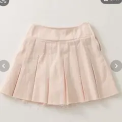 Olive des olive デニムプリーツミニスカート