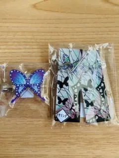 は*る様 鬼滅の刃 胡蝶しのぶ イヤリング 髪留め