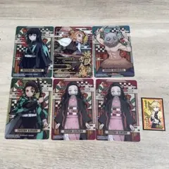 【レア】鬼滅の刃　ステンドグラスカード　6点セット
