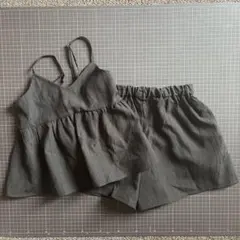 ROPE' PICNIC キッズMサイズ　ビスチェ×ショートパンツセット　黒