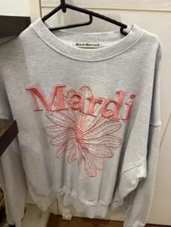 Mardi Mercredi 花刺繍 トレーナー スウェット グレー