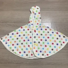 （美品）ミキハウス　ポンチョ　春夏用　70〜90cm