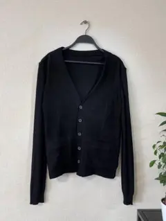 COMME CA MEN コムサメン レザー カーディガン 羊革 ブラックのサムネイル