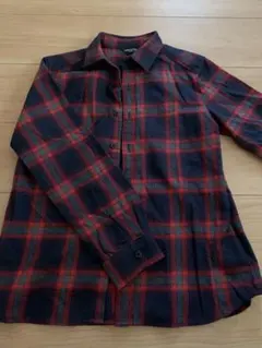 【セール開催中】 コムサイズム150cm チェックシャツ 赤色