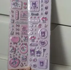マイメロディ　クロミ　 キャラクターシール 立体　ぷくぷくシール