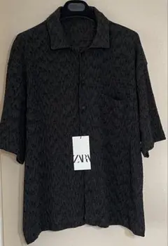 新品★ZARA 25ssジャカードシャツ トルコ製★ザラのサムネイル