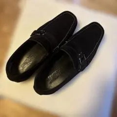 Salvatore Ferragamo スエード ローファー ブラック 8 2E
