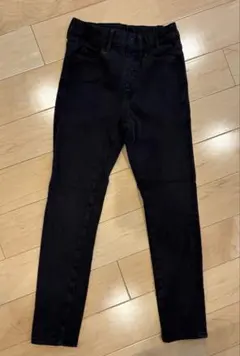 HEATTECH 黒 スリムフィットパンツ 130cm