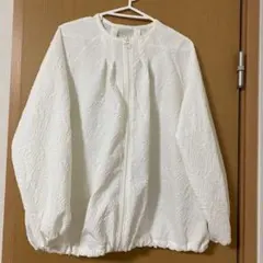 ホワイト バルーンスリーブ ジャケット