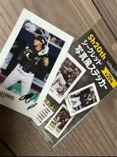 福岡ソフトバンクホークス Sh20th ステッカー 柳田悠岐選手