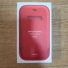 Apple iPhone 12 mini レザーケース スカーレットのサムネイル