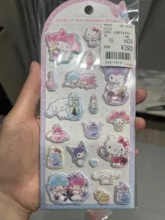 ジュエルマシュマロステッカーズ　サンリオキャラクターズ　コスメ