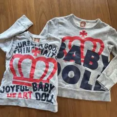 BABY DOLL トレーナー 110cm＋130cm お揃い　兄弟