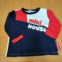 ミキハウス　ロゴ　ロングTシャツ　サイズ90