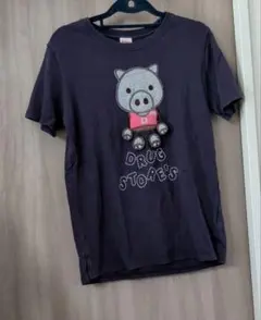 drug store's 半袖Tシャツ ネイビー キャラクター刺繍のサムネイル