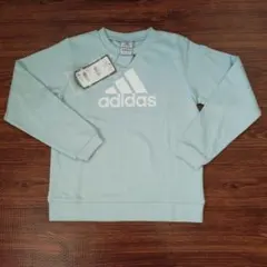 アディダス　トレーナー　DAWNBLUE 水色 150サイズ　タグ付き