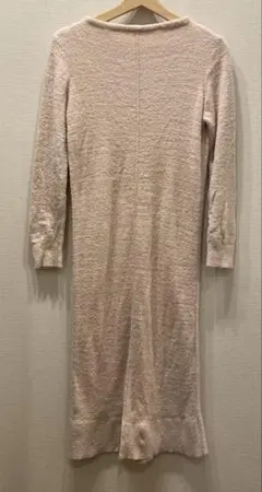 【美品】ジェラートピケ　ルームウェア　ワンピース　ピンク　無地