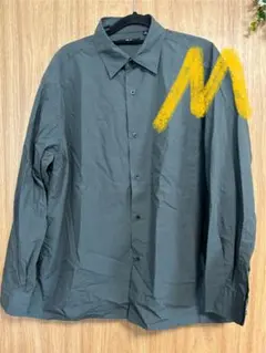 ユニクロC ブロードオーバーサイズシャツ　ダックグリーンサイズM