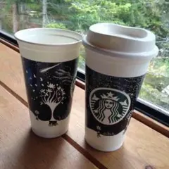 北米スタバ リユーザブルカップ　ペアセット