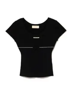 andmary Mary logo silk tops black - メルカリ