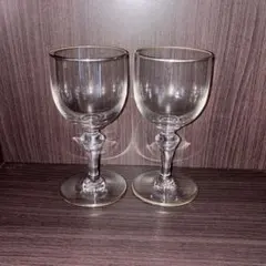 バカラ ノルマンディー　金縁装飾ワイングラス　ペアセット 希少作品