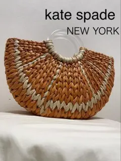 kate spadeケイトスペード　カゴバッグ　オレンジ