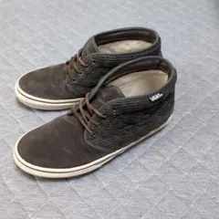 VANSクリーパーズ ブラック スエード 編み込み スニーカーメンズ 