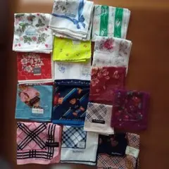 Burberrys & Wedgwood などハンカチ15枚セット