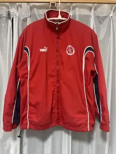 古着 PUMA ナイロンジャケット レッド