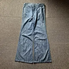 極太 フレアデニムパンツ TALONジップ Y2K ワイド グランジ y2k