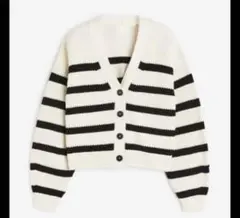 H&M リブニットカーディガン XSサイズ 新品未使用　即日発送