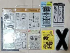 10/15まで出品【新品】海外クリアスタンプ　10点セット ②